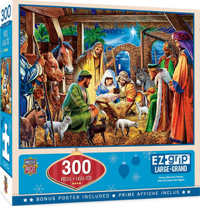 Away in a Manger 300 Piece Large EZ Grip Jigsaw Puzzle