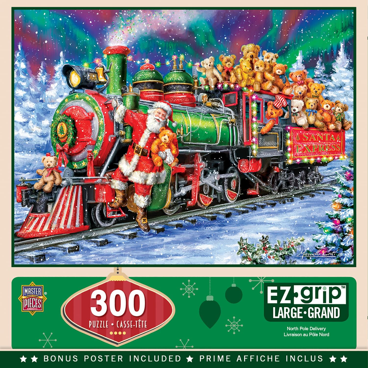 North Pole Delivery 300 Piece Large EZ Grip Jigsaw Puzzle