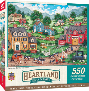 The Curious Calf 550 Piece Jigsaw Puzzle