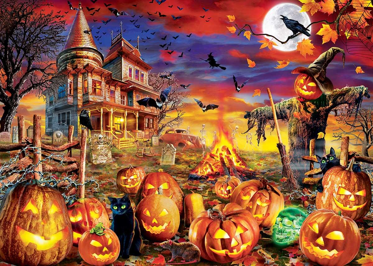 All Hallows Eve 500 Piece Glow In The Dark Jigsaw Puzzle