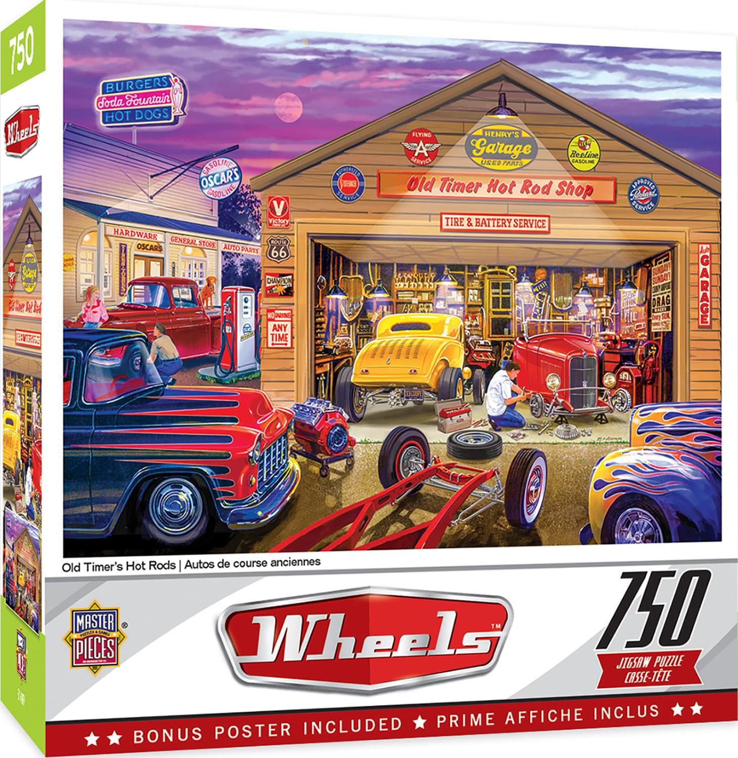 Old Timers Hot Rods 750 Piece Jigsaw Puzzle