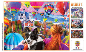 Neuschwanstein Balloons 300 Piece Large EZ Grip Jigsaw Puzzle