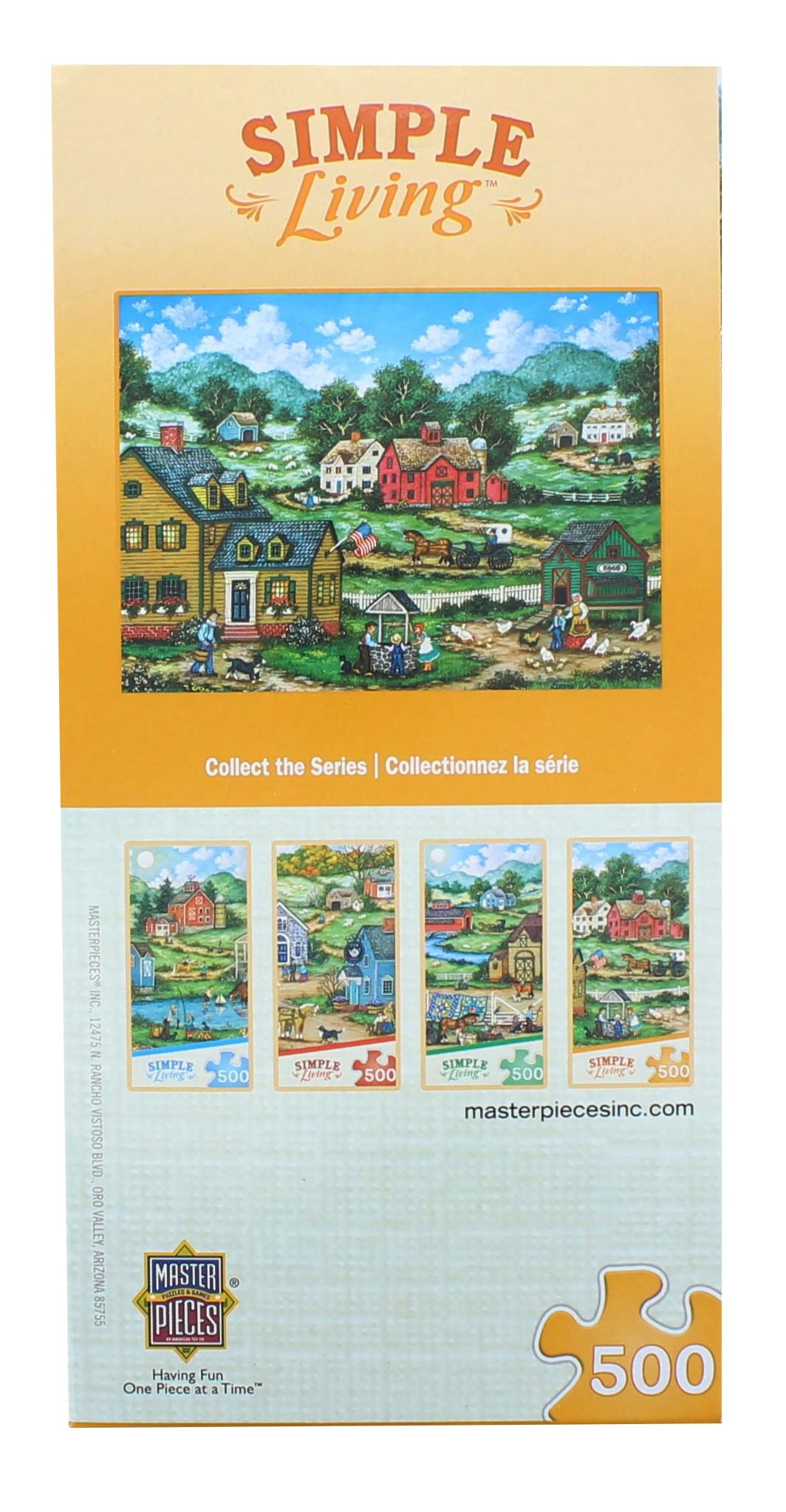 Simple Living 500 Piece Jigsaw Puzzle 4-Pack