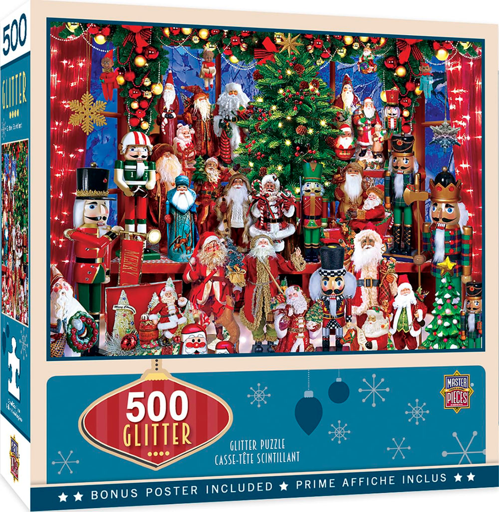 MasterPieces Christmas Ornaments Glitter 500 Piece Jigsaw Puzzle...