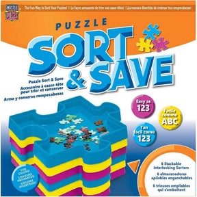 MasterPieces Sort & Save Stackable Jigsaw Puzzle Trays | Set of 6