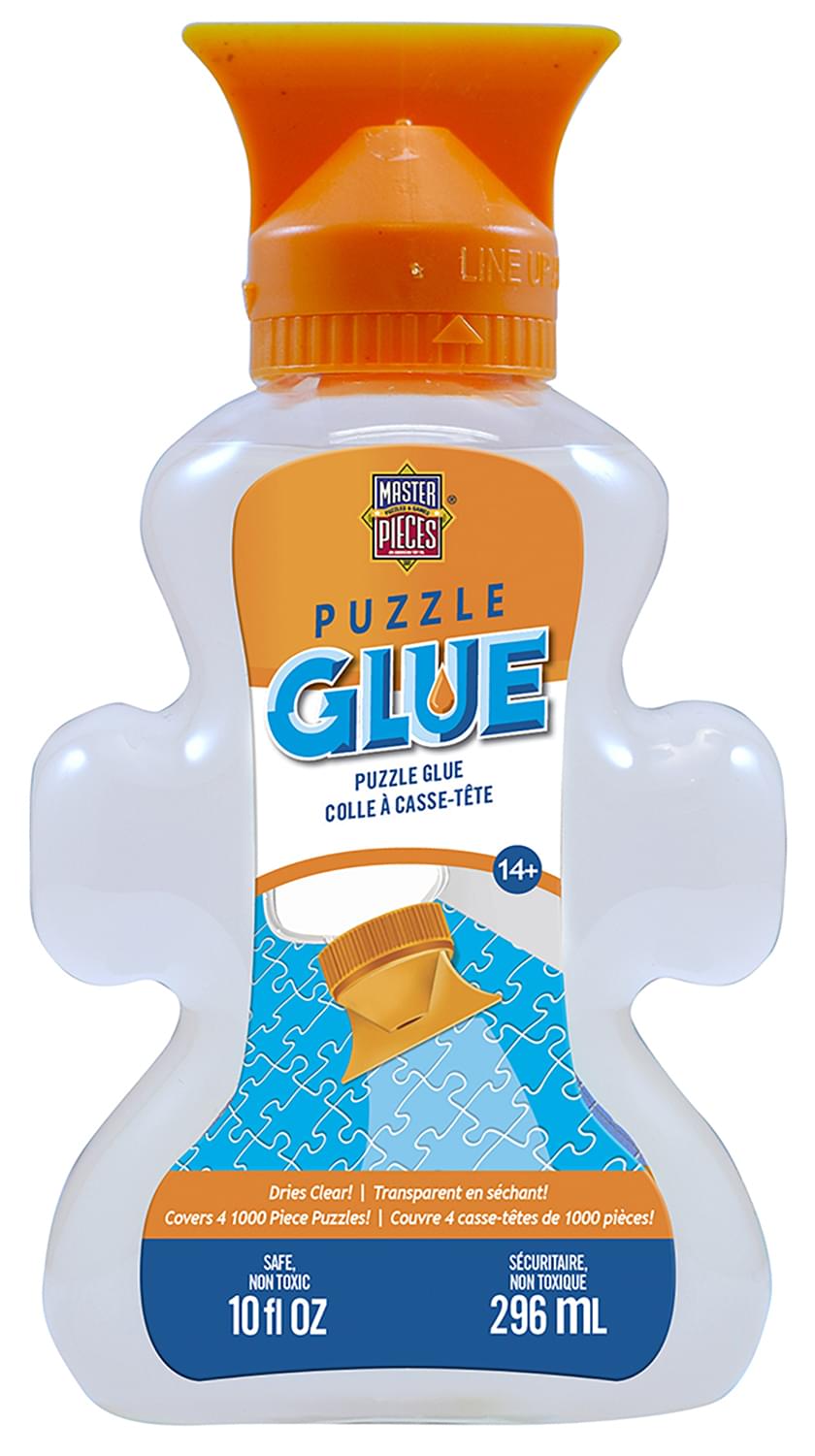 MasterPieces 10oz Shaped Jigsaw Puzzle Glue w/ Spreader Cap