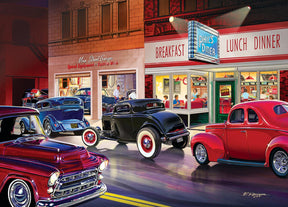 Cruisin Route 66 Phils Diner 1000 Piece Jigsaw Puzzle