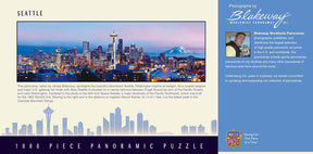Downtown Seattle Washington 1000 Piece Panoramic Jigsaw Puzzle