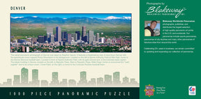 Downtown Denver Colorado 1000 Piece Panoramic Jigsaw Puzzle
