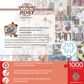 Saturday Evening Post Rockwell Collage 1000 Piece Jigsaw Puzzle