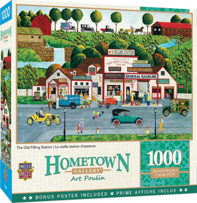 Hometown Gallery The Old Filling Station 1000 Piece Jigsaw Puzzle