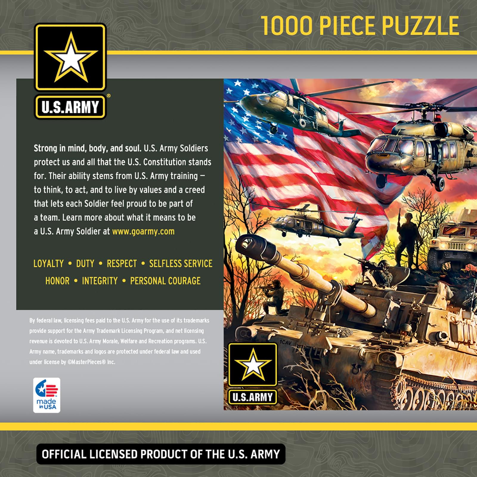 US Army Firepower 1000 Piece Jigsaw Puzzle