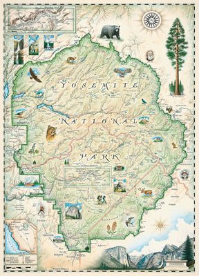 Xplorer Maps Yosemite National Park 1000 Piece Jigsaw Puzzle
