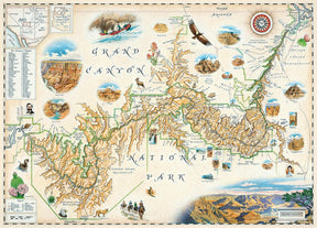 Xplorer Maps Grand Canyon 1000 Piece Jigsaw Puzzle