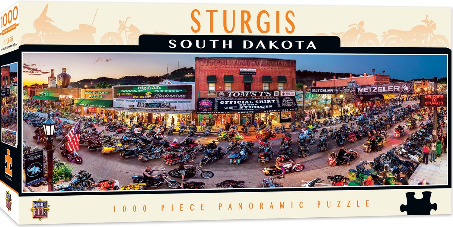 Sturgis South Dakota 1000 Piece Panoramic Jigsaw Puzzle