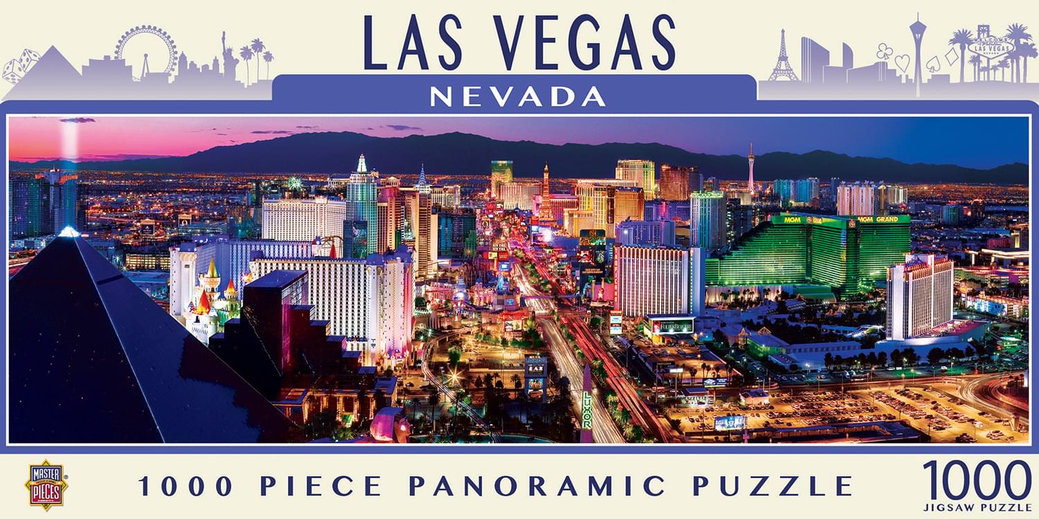 Las Vegas Strip 1000 Piece Panoramic Jigsaw Puzzle