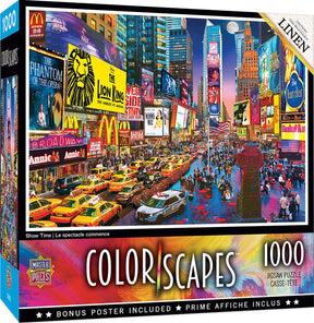 Colorscapes Show Time 1000 Piece Linen Jigsaw Puzzle