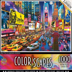 Colorscapes Show Time 1000 Piece Linen Jigsaw Puzzle