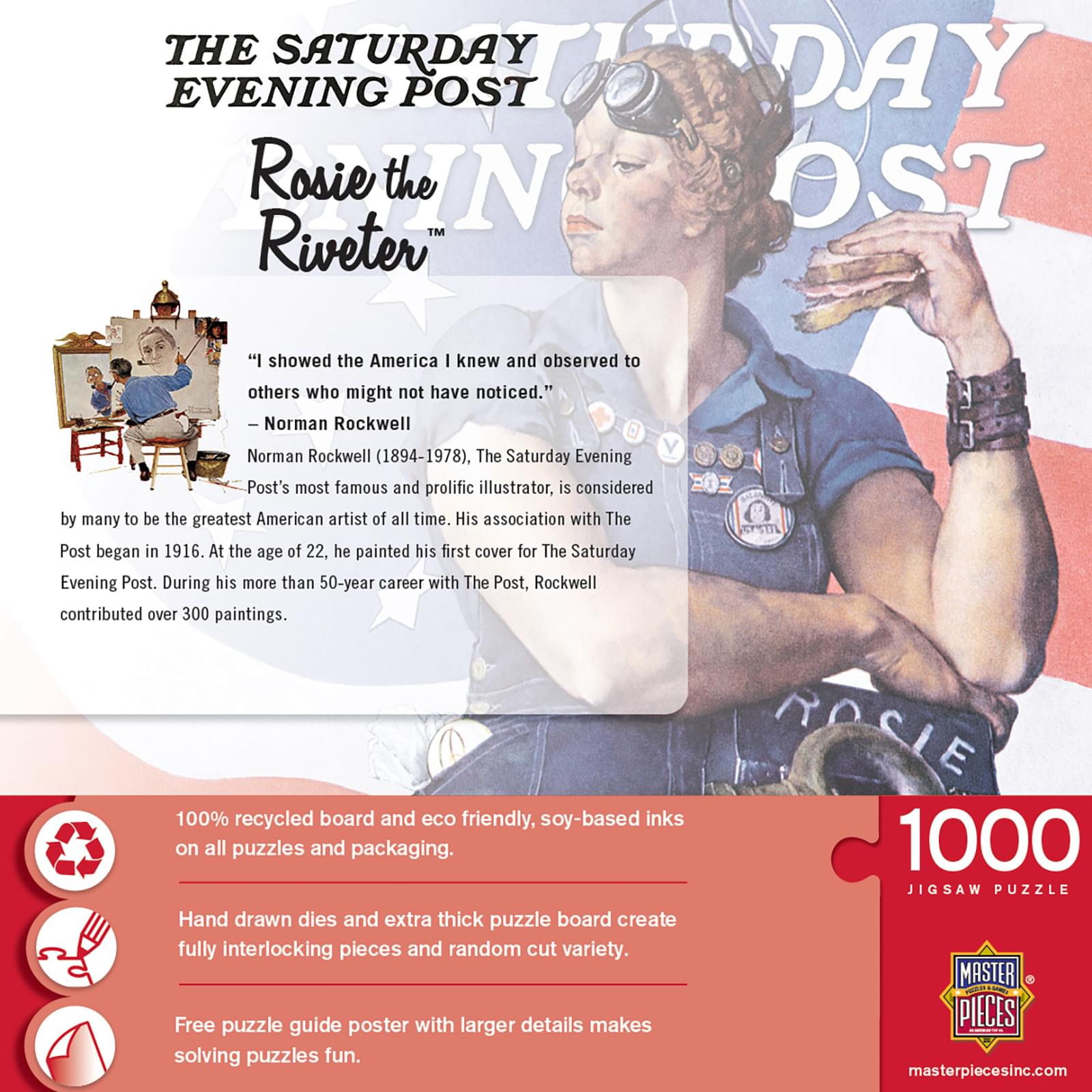 Saturday Evening Post Rosie the Riveter 1000 Piece Jigsaw Puzzle