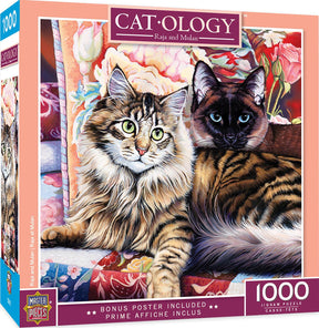 Cat-Ology Raja and Mulan 1000 Piece Jigsaw Puzzle