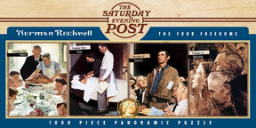 Norman Rockwell The Four Freedoms 1000 Piece Panoramic Jigsaw Puzzle