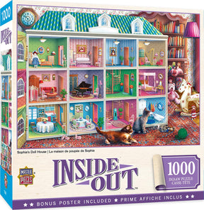 Inside Out Sophias Dollhouse 1000 Piece Jigsaw Puzzle