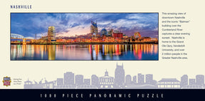 Downtown Nashville Tennessee 1000 Piece Panoramic Jigsaw Puzzle