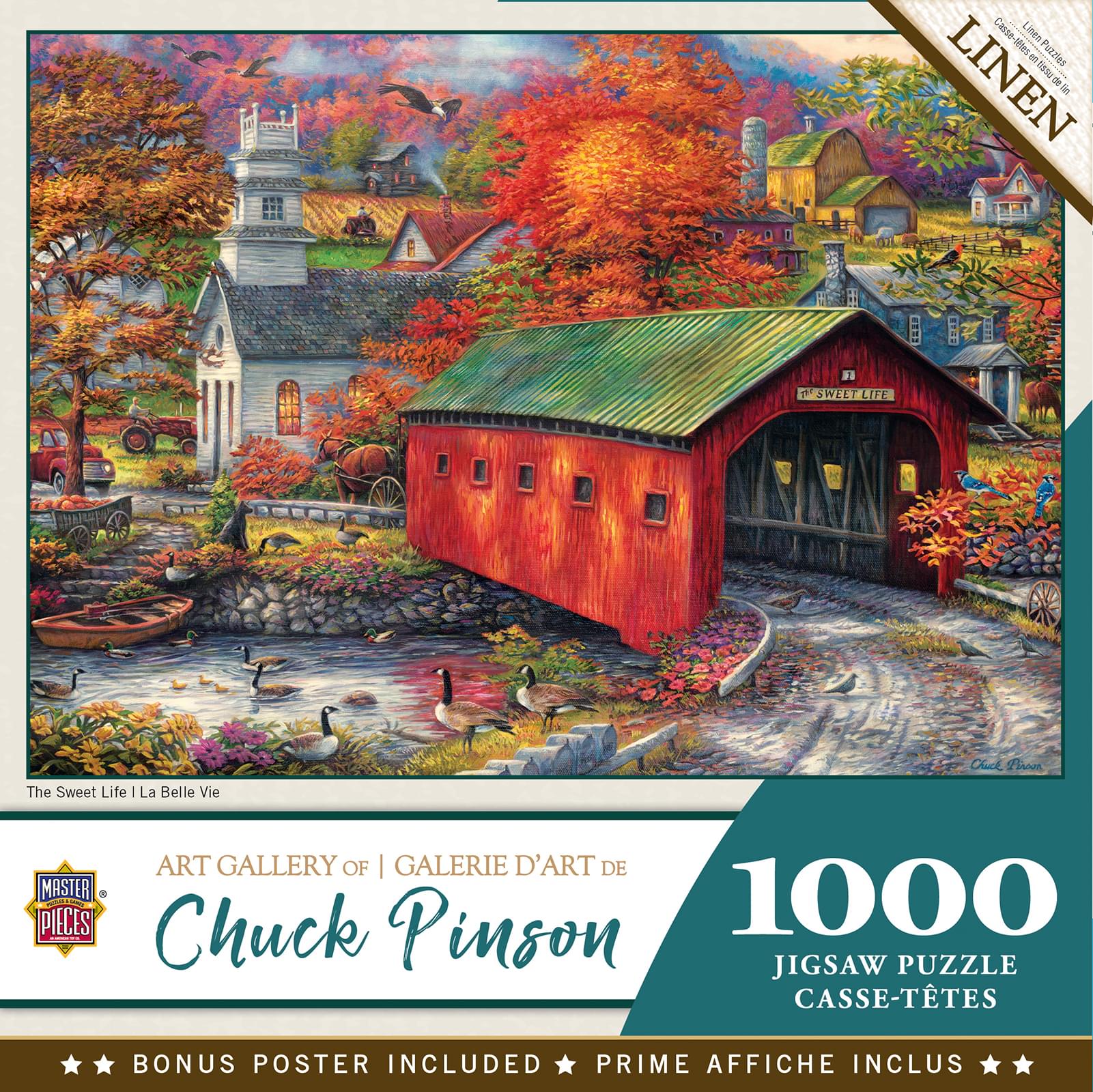 Chuck Pinson The Sweet Life 1000 Piece Linen Jigsaw Puzzle