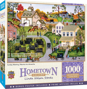 Hometown Gallery Sunday Meeting 1000 Piece Jigsaw Puzzle