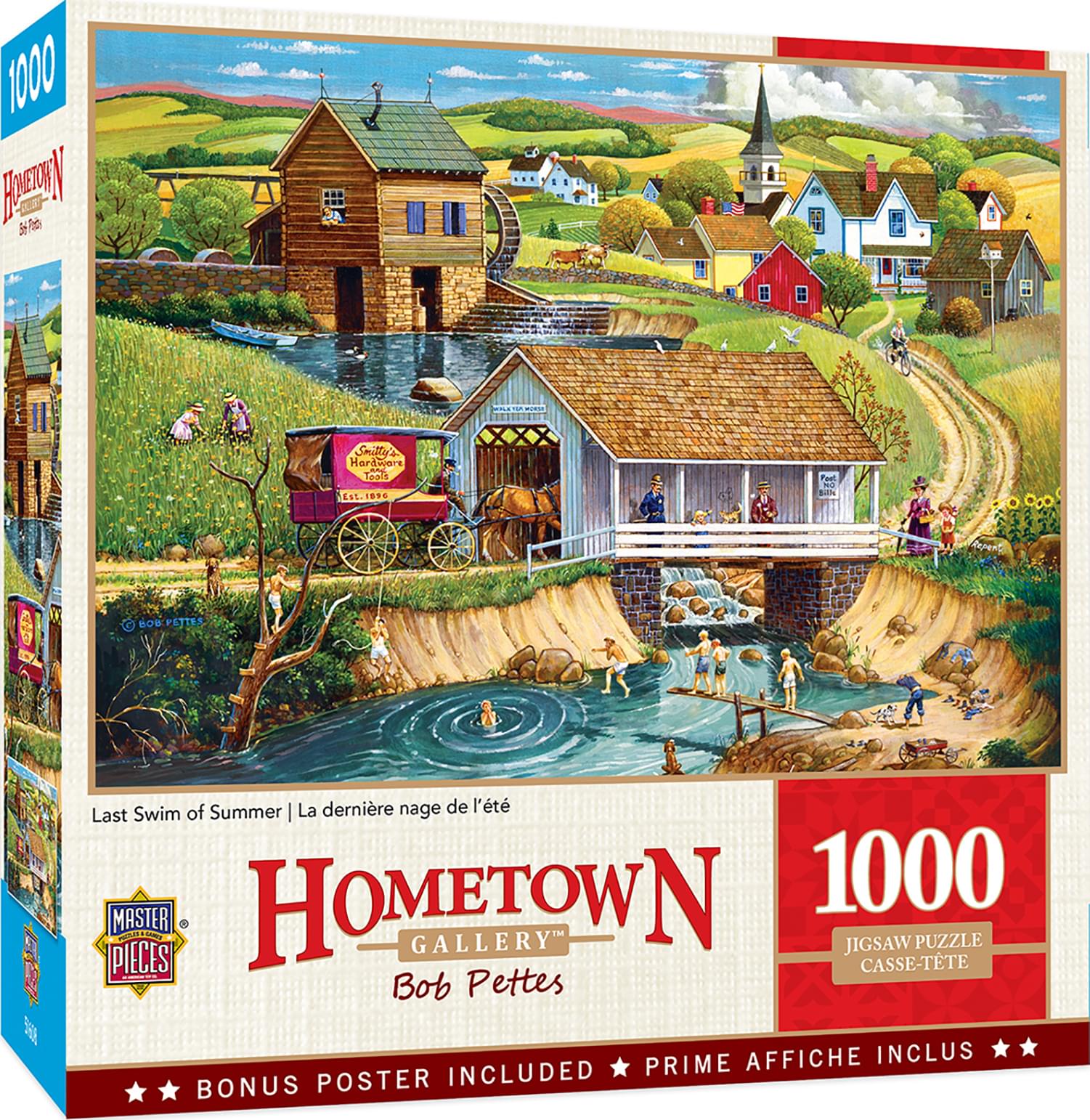 Hometown Gallery Last Swim of Summer 1000 Piece Jigsaw Puzzle