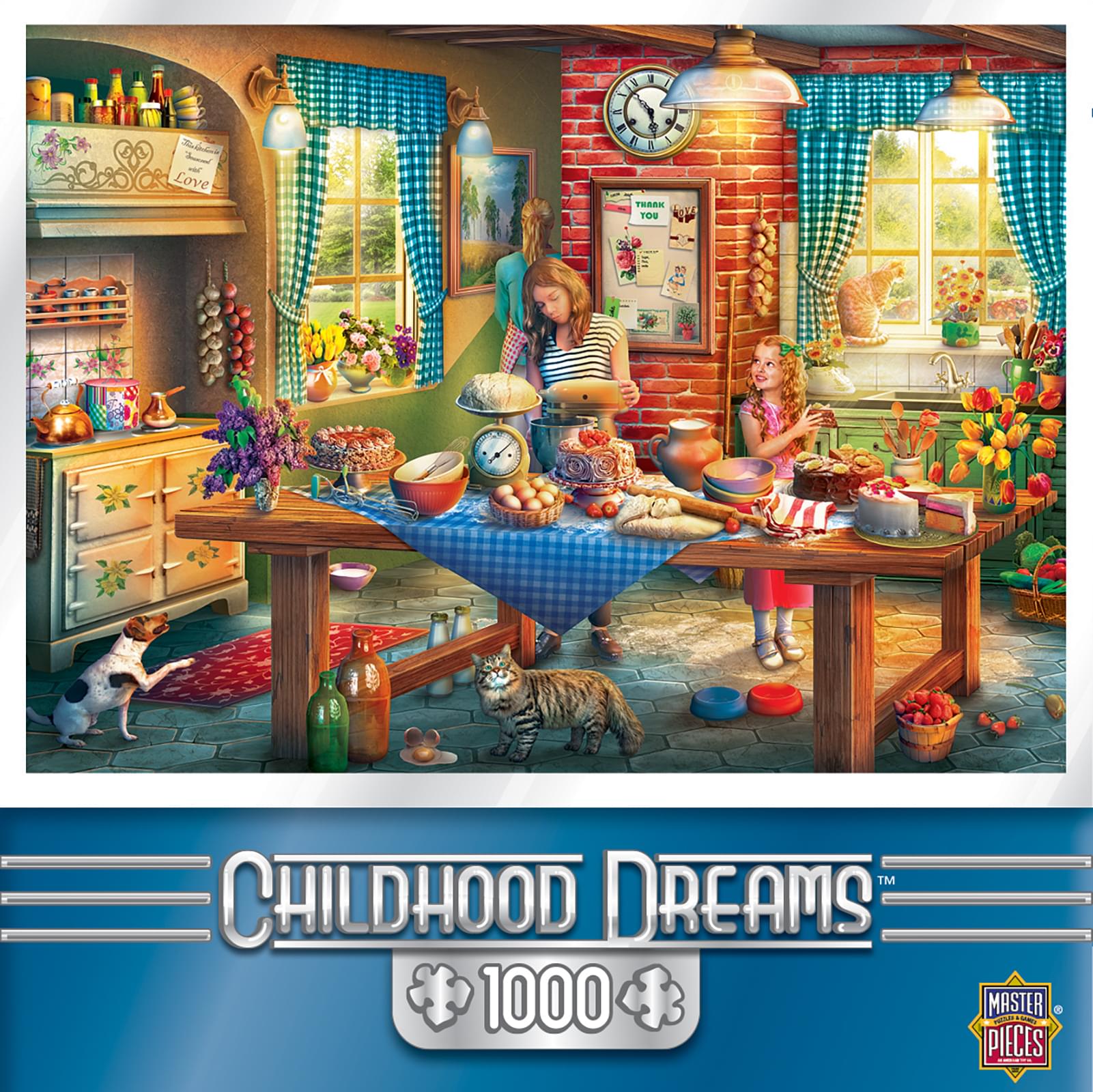 Childhood Dreams Baking Bread 1000 Piece Jigsaw Puzzle