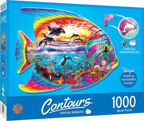 Tropical Fish Shape 1000 Piece Jigsaw Puzzle