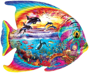 Tropical Fish Shape 1000 Piece Jigsaw Puzzle