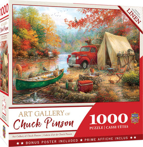 Chuck Pinson Share the Outdoors 1000 Piece Linen Jigsaw Puzzle