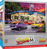 Cruisin Route 66 Pitstop 1000 Piece Jigsaw Puzzle