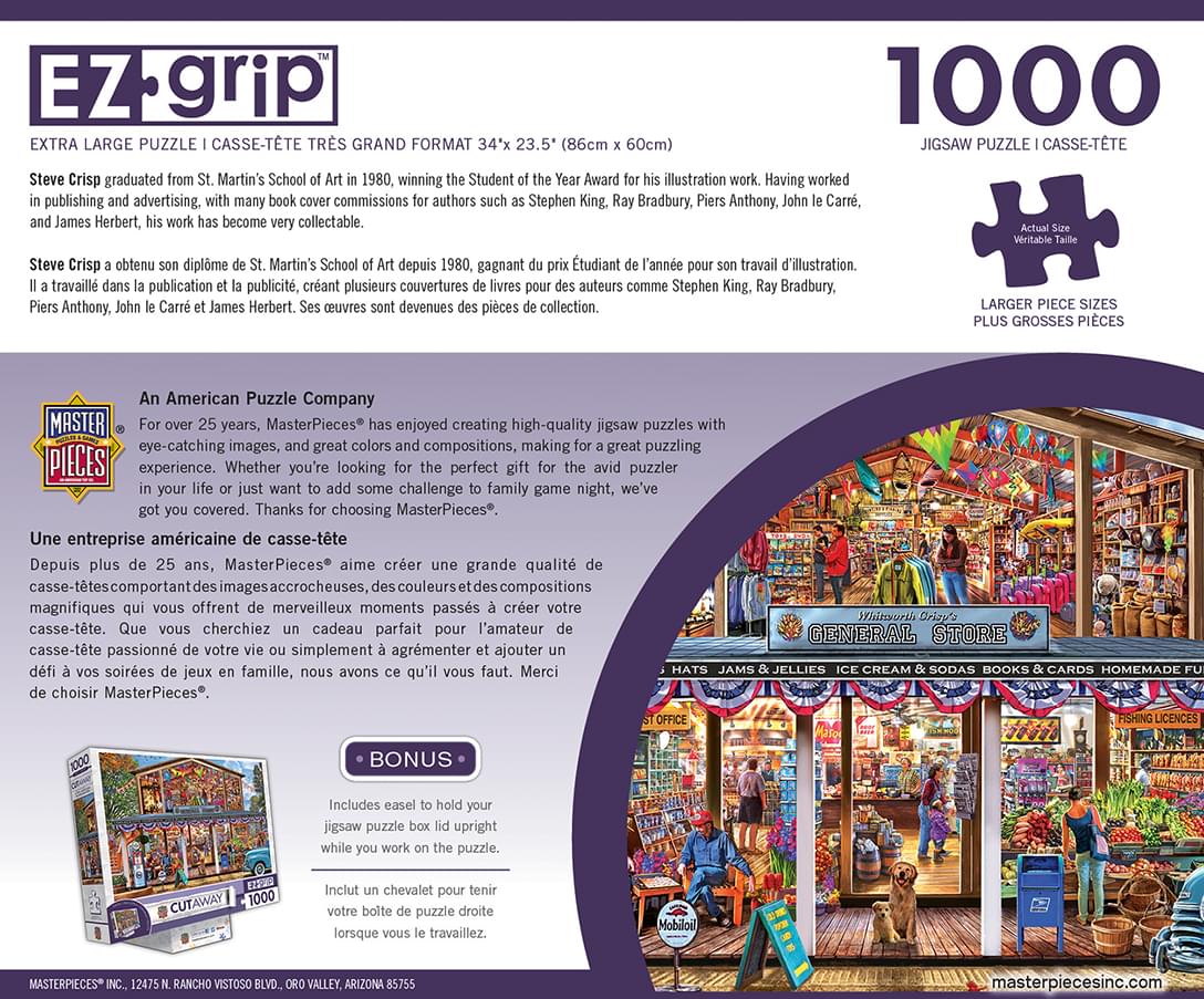 Hometown Market 1000 Piece Large EZ Grip Jigsaw Puzzle