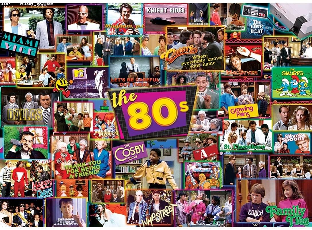 TV Time The 80s 1000 Piece Jigsaw Puzzle