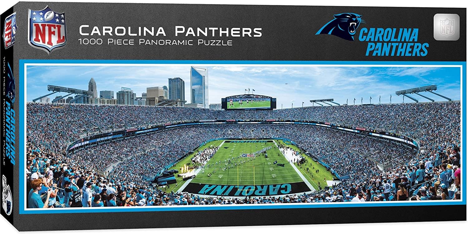 Carolina Panthers Stadium NFL 1000 Piece Panoramic Jigsaw Puzzle