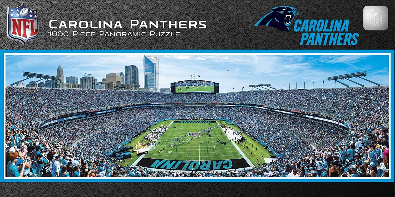 Carolina Panthers Stadium NFL 1000 Piece Panoramic Jigsaw Puzzle