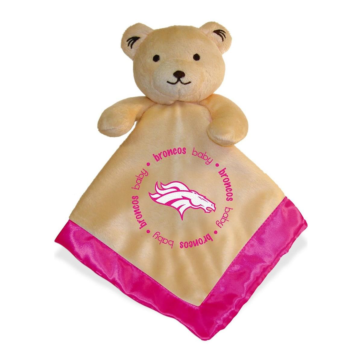 Denver Broncos NFL Plush Teddy Bear Baby Blanket