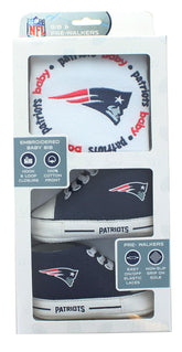 New England Patriots NFL 2-Piece Baby Gift Set | Bib & Pre-Walkers