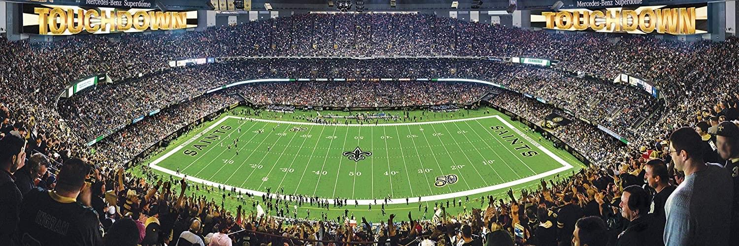 New Orleans Saints Stadium NFL Panoramic 1000 Jigsaw Puzzle