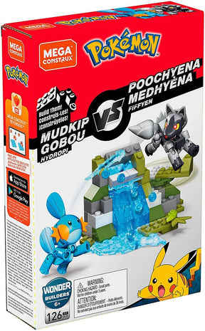 Mega Construx Pokémon Battle Pack | Mudkip  VS. Poochyena