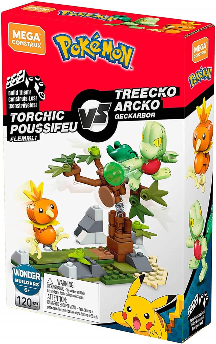 Mega Construx Pokémon Battle Pack | Torchic VS. Treecko