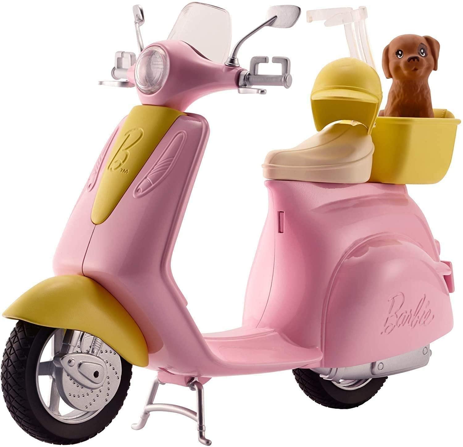 Barbie Pink Moped Scooter with Puppy