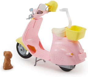 Barbie Pink Moped Scooter with Puppy