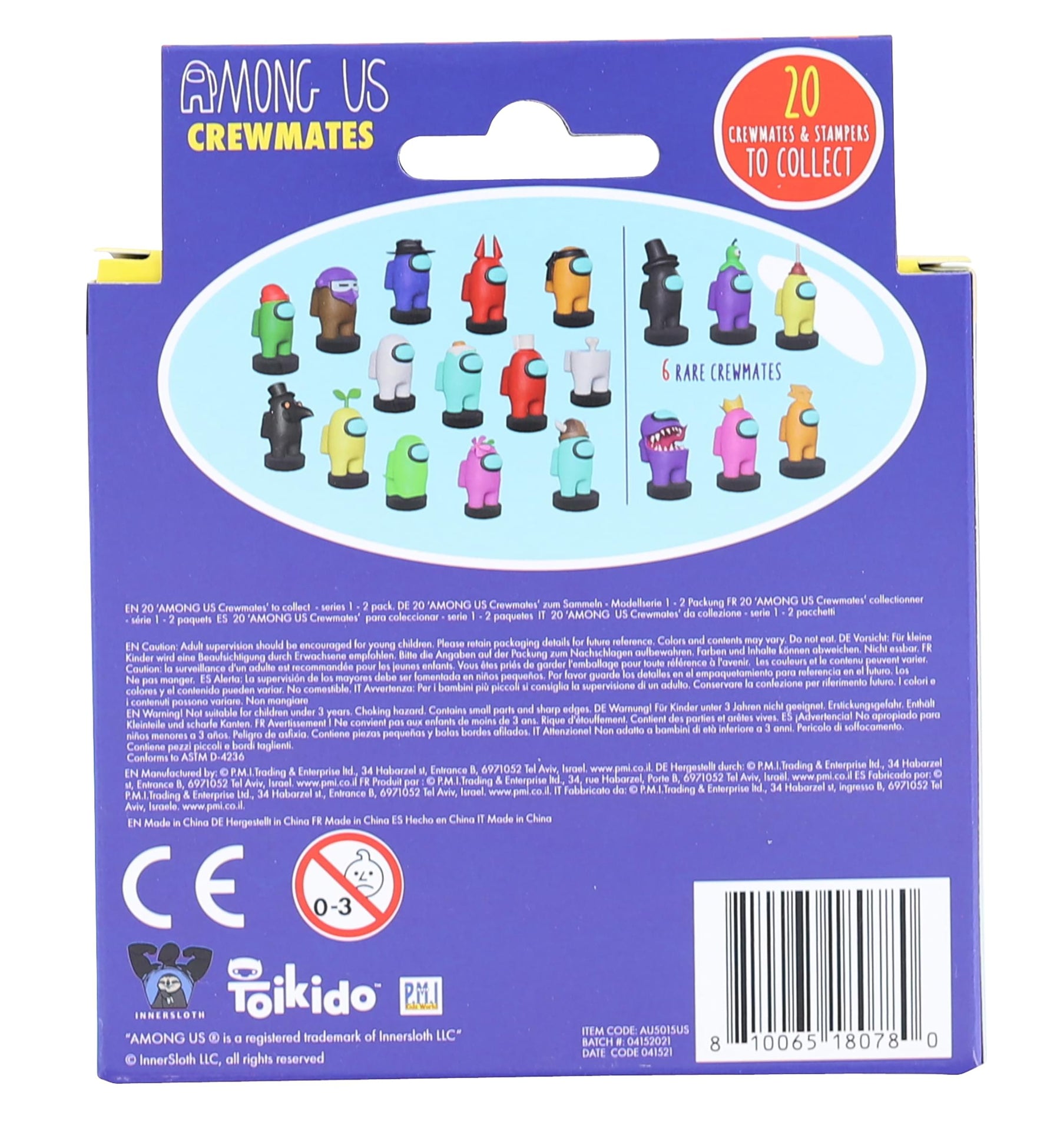 Among Us Crewmate Stampers 2 Pack | 2 Random Figures