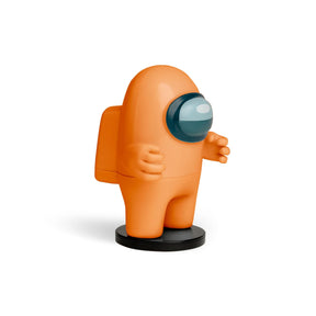 Among Us 4.5 Inch Figure with Stamper | Orange Crewmate