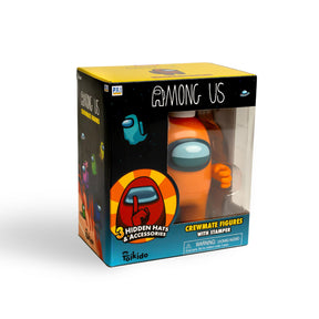 Among Us 4.5 Inch Figure with Stamper | Orange Crewmate