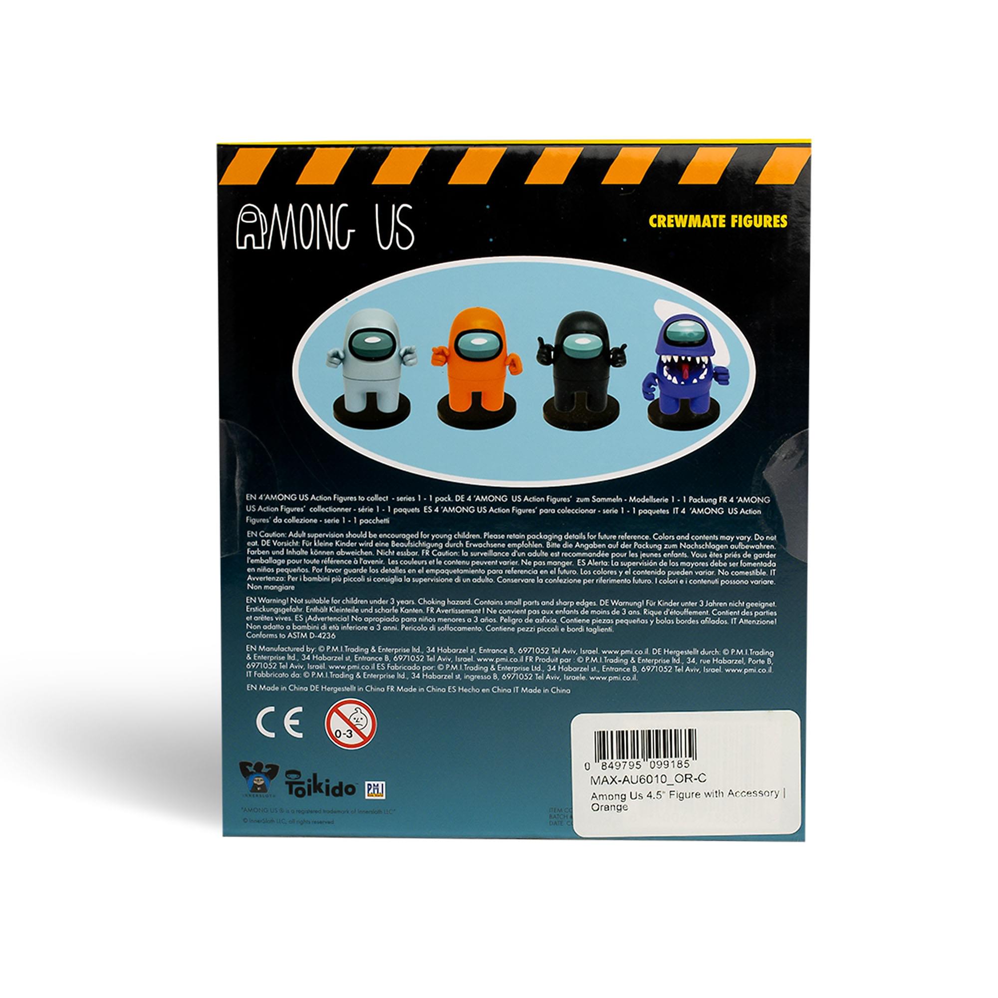 Among Us 4.5 Inch Figure with Stamper | Orange Crewmate